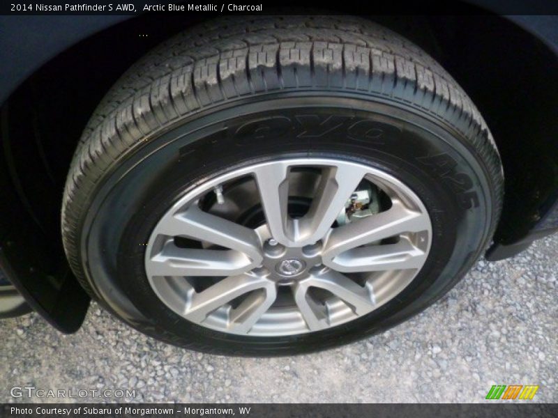 Arctic Blue Metallic / Charcoal 2014 Nissan Pathfinder S AWD
