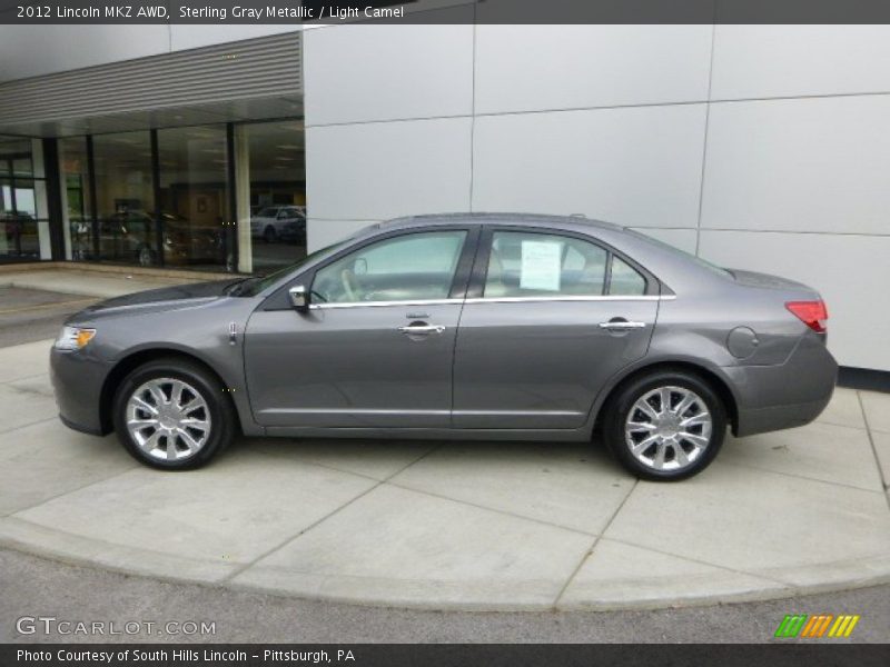 Sterling Gray Metallic / Light Camel 2012 Lincoln MKZ AWD