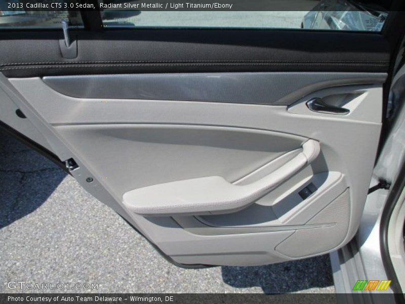 Radiant Silver Metallic / Light Titanium/Ebony 2013 Cadillac CTS 3.0 Sedan
