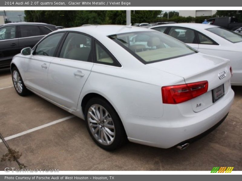 Glacier White Metallic / Velvet Beige 2014 Audi A6 2.0T quattro Sedan