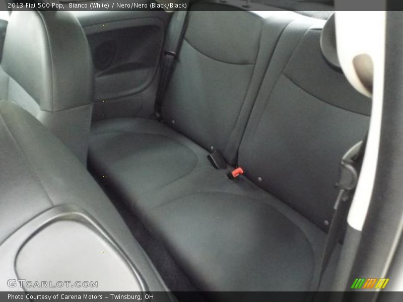 Bianco (White) / Nero/Nero (Black/Black) 2013 Fiat 500 Pop