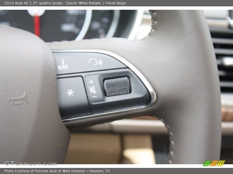 Glacier White Metallic / Velvet Beige 2014 Audi A6 2.0T quattro Sedan