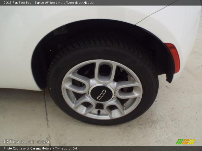 Bianco (White) / Nero/Nero (Black/Black) 2013 Fiat 500 Pop