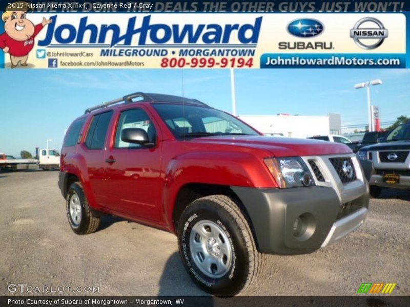 Cayenne Red / Gray 2015 Nissan Xterra X 4x4