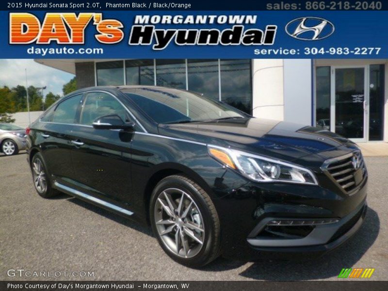 Phantom Black / Black/Orange 2015 Hyundai Sonata Sport 2.0T