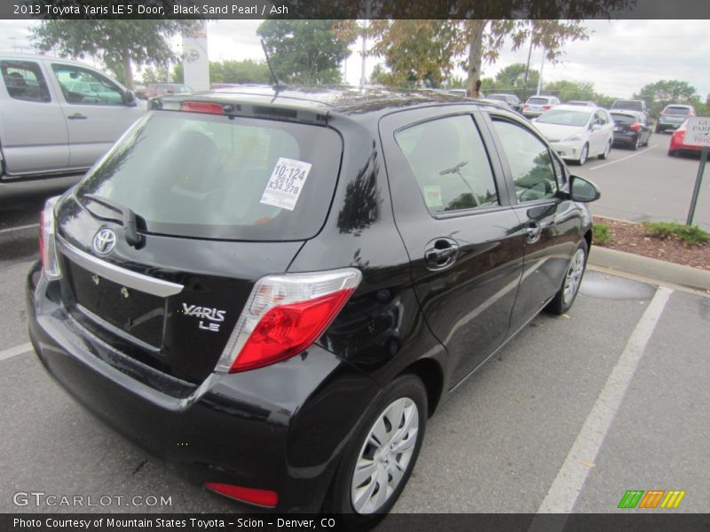 Black Sand Pearl / Ash 2013 Toyota Yaris LE 5 Door