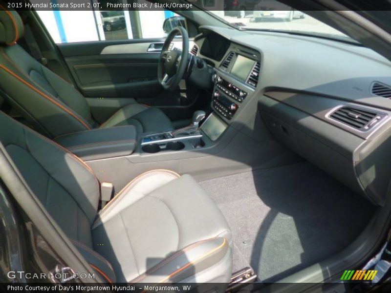  2015 Sonata Sport 2.0T Black/Orange Interior