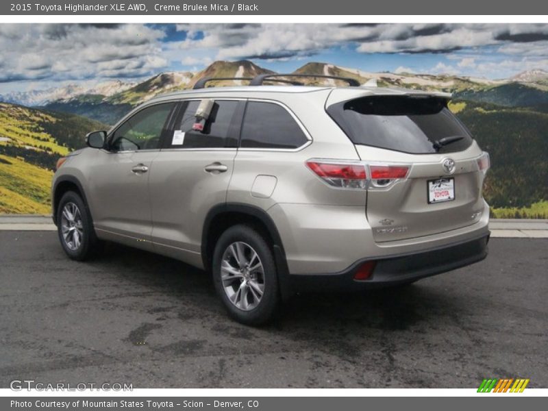 Creme Brulee Mica / Black 2015 Toyota Highlander XLE AWD