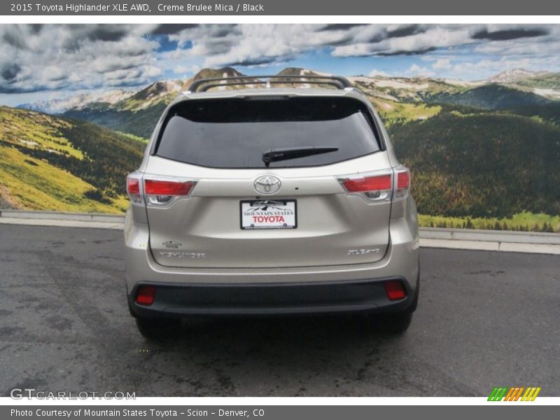 Creme Brulee Mica / Black 2015 Toyota Highlander XLE AWD
