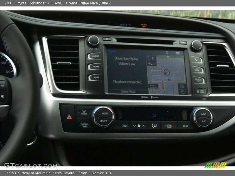 Creme Brulee Mica / Black 2015 Toyota Highlander XLE AWD