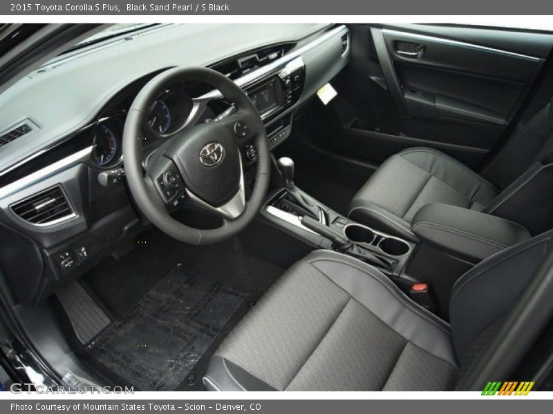S Black Interior - 2015 Corolla S Plus 