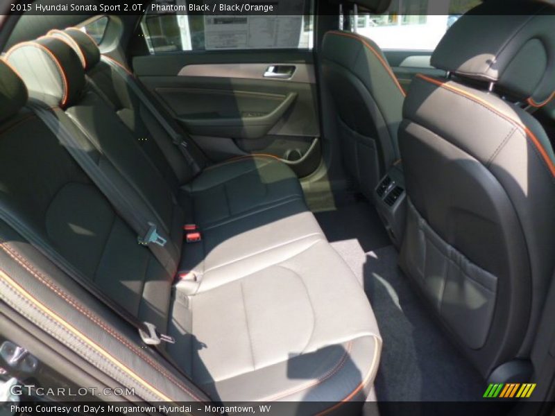 Phantom Black / Black/Orange 2015 Hyundai Sonata Sport 2.0T