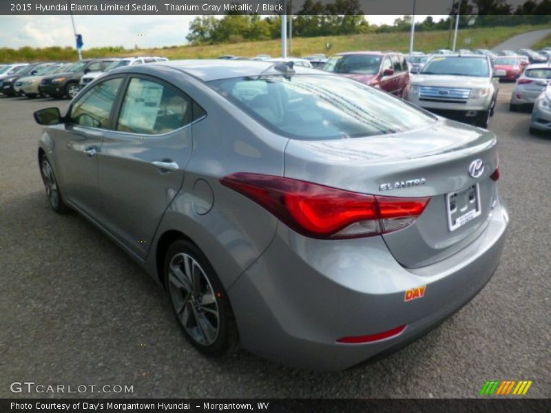 Titanium Gray Metallic / Black 2015 Hyundai Elantra Limited Sedan