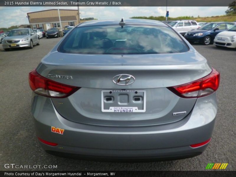 Titanium Gray Metallic / Black 2015 Hyundai Elantra Limited Sedan