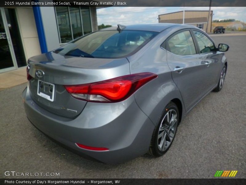 Titanium Gray Metallic / Black 2015 Hyundai Elantra Limited Sedan