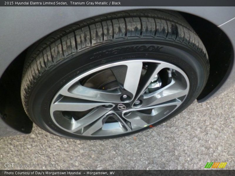 Titanium Gray Metallic / Black 2015 Hyundai Elantra Limited Sedan