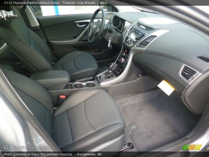 Titanium Gray Metallic / Black 2015 Hyundai Elantra Limited Sedan