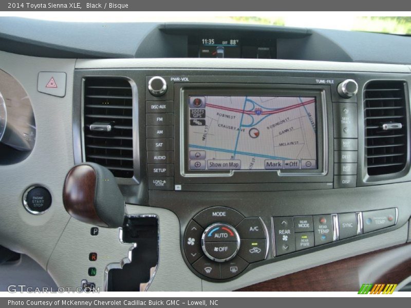 Black / Bisque 2014 Toyota Sienna XLE