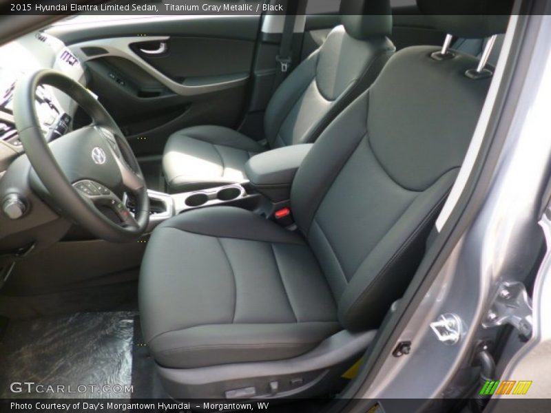 Titanium Gray Metallic / Black 2015 Hyundai Elantra Limited Sedan