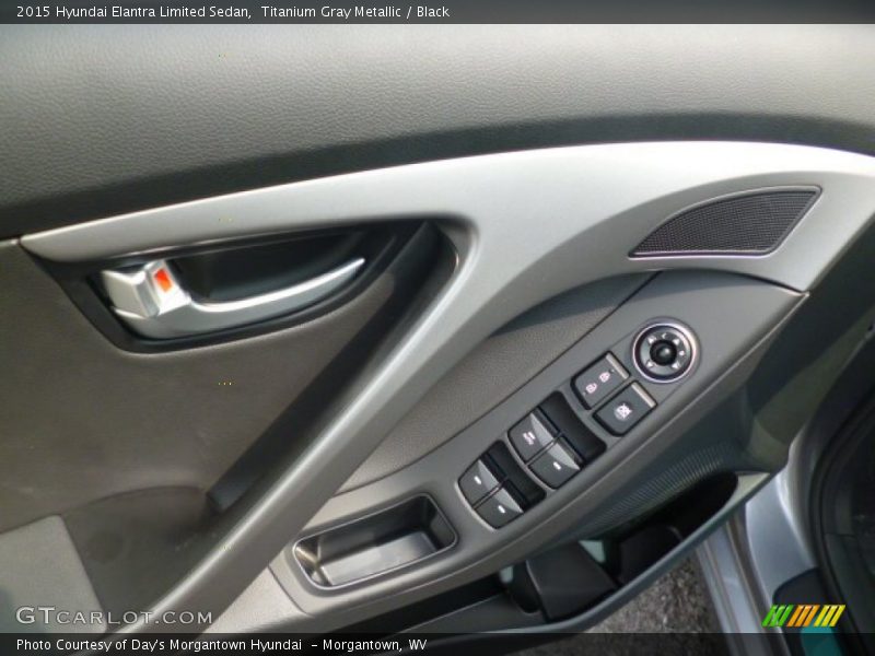 Titanium Gray Metallic / Black 2015 Hyundai Elantra Limited Sedan