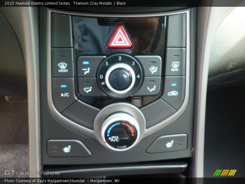 Titanium Gray Metallic / Black 2015 Hyundai Elantra Limited Sedan