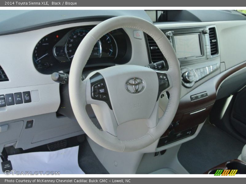 Black / Bisque 2014 Toyota Sienna XLE