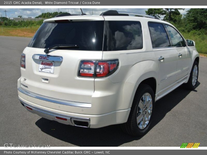 White Diamond Tricoat / Cocoa Dune 2015 GMC Acadia Denali