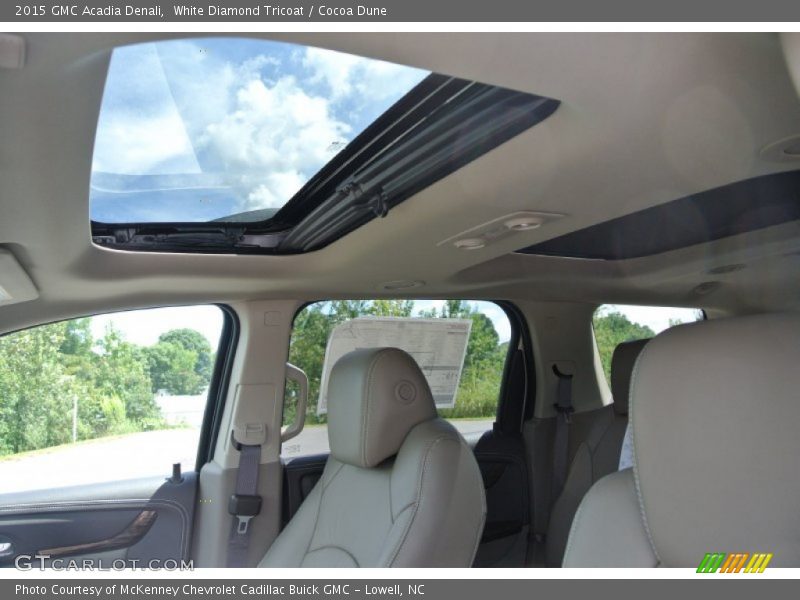White Diamond Tricoat / Cocoa Dune 2015 GMC Acadia Denali