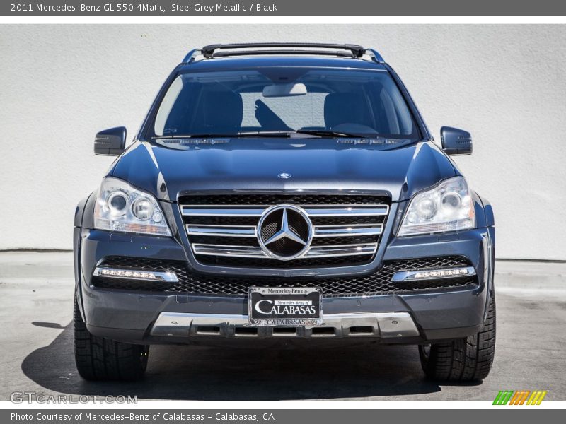 Steel Grey Metallic / Black 2011 Mercedes-Benz GL 550 4Matic