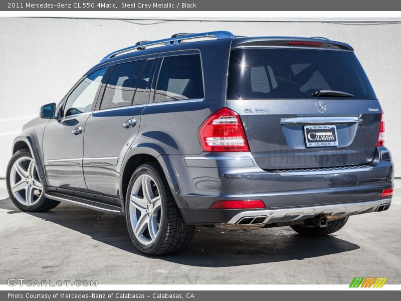 Steel Grey Metallic / Black 2011 Mercedes-Benz GL 550 4Matic