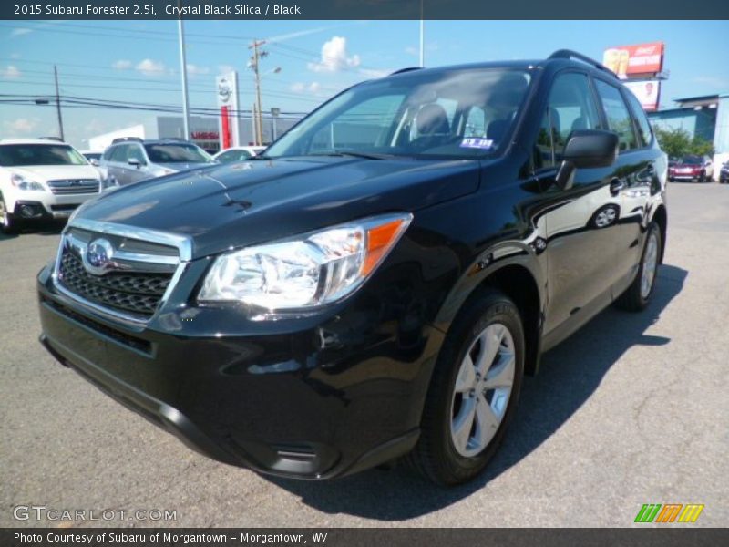 Crystal Black Silica / Black 2015 Subaru Forester 2.5i