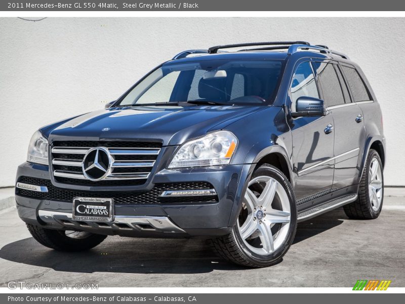 Steel Grey Metallic / Black 2011 Mercedes-Benz GL 550 4Matic