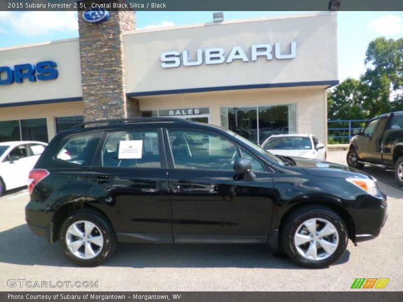 Crystal Black Silica / Black 2015 Subaru Forester 2.5i