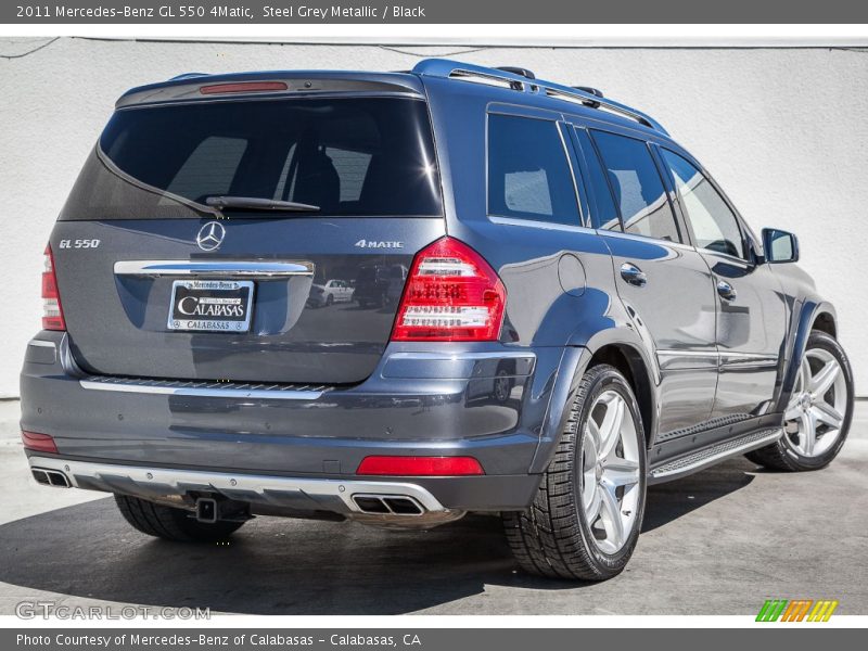 Steel Grey Metallic / Black 2011 Mercedes-Benz GL 550 4Matic