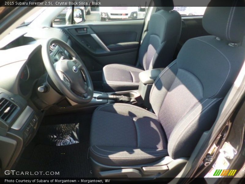 Crystal Black Silica / Black 2015 Subaru Forester 2.5i