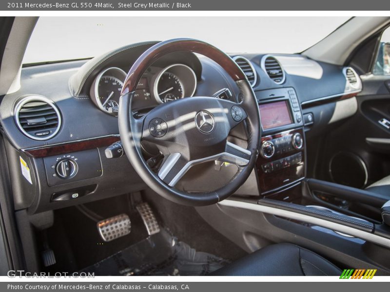 Steel Grey Metallic / Black 2011 Mercedes-Benz GL 550 4Matic