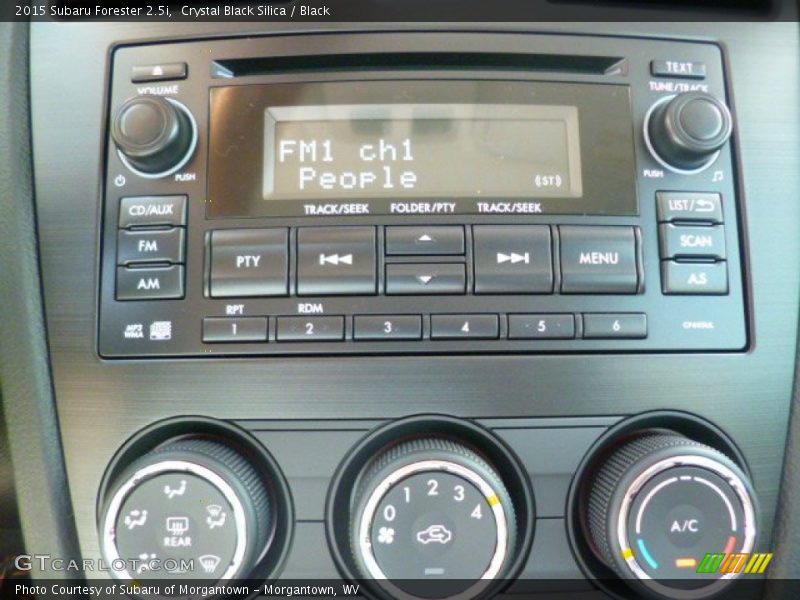 Crystal Black Silica / Black 2015 Subaru Forester 2.5i