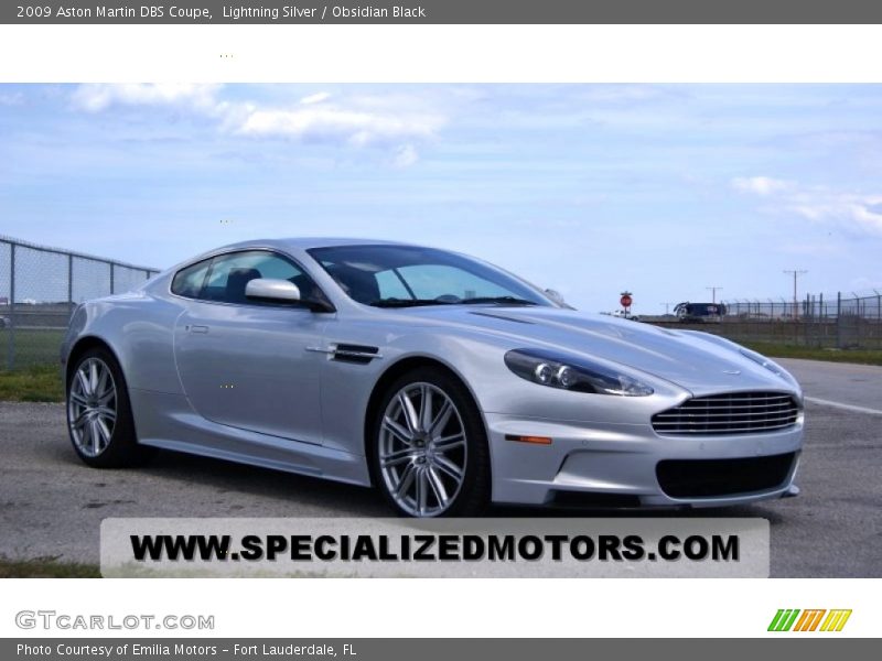 Lightning Silver / Obsidian Black 2009 Aston Martin DBS Coupe