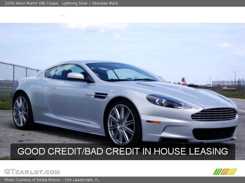 Lightning Silver / Obsidian Black 2009 Aston Martin DBS Coupe