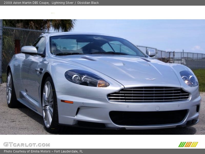 Lightning Silver / Obsidian Black 2009 Aston Martin DBS Coupe