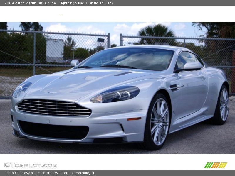 Lightning Silver / Obsidian Black 2009 Aston Martin DBS Coupe
