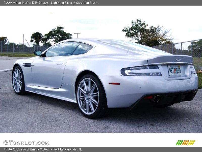 Lightning Silver / Obsidian Black 2009 Aston Martin DBS Coupe