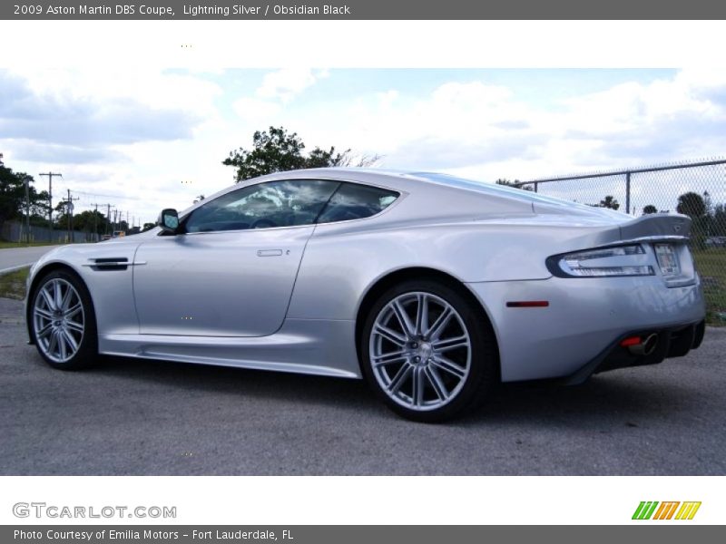 Lightning Silver / Obsidian Black 2009 Aston Martin DBS Coupe