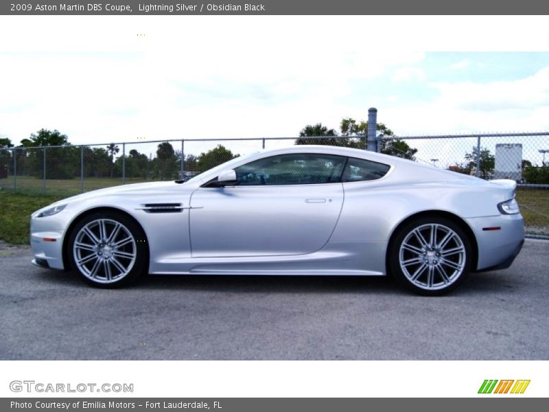Lightning Silver / Obsidian Black 2009 Aston Martin DBS Coupe