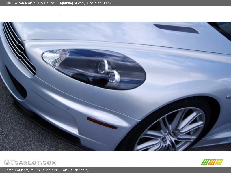 Lightning Silver / Obsidian Black 2009 Aston Martin DBS Coupe