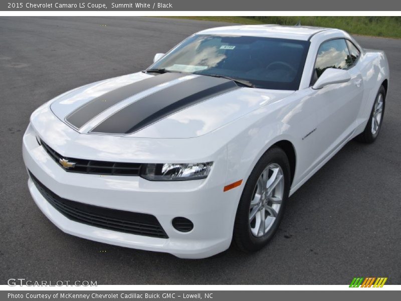 Summit White / Black 2015 Chevrolet Camaro LS Coupe