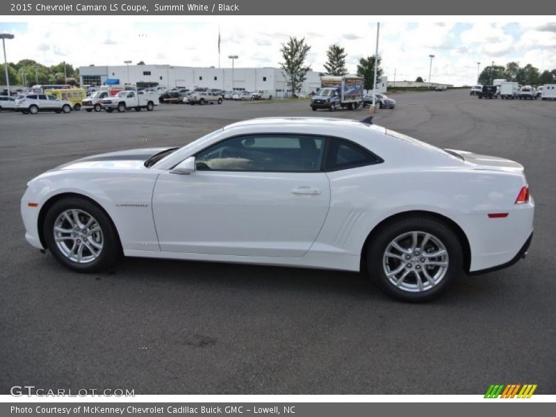 Summit White / Black 2015 Chevrolet Camaro LS Coupe