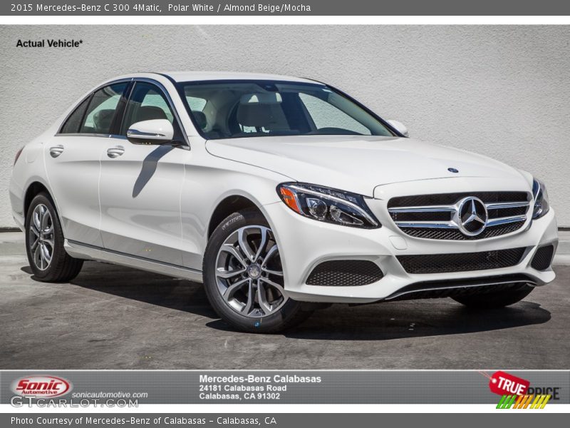 Polar White / Almond Beige/Mocha 2015 Mercedes-Benz C 300 4Matic