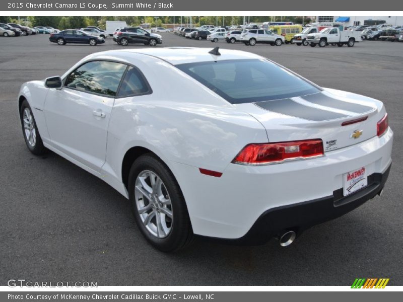 Summit White / Black 2015 Chevrolet Camaro LS Coupe