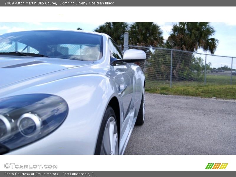 Lightning Silver / Obsidian Black 2009 Aston Martin DBS Coupe